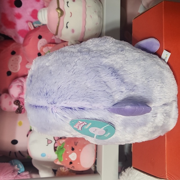 Squishmallows Ellwn Purple Seal Fuzzamallow 12" - Picture 2 of 3